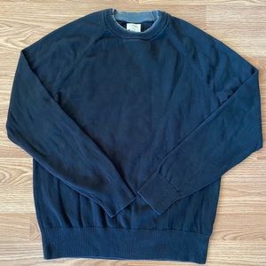 🍋 4/$20 - Black crew neck  Sweater with Gray Trim